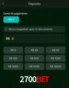 deposits 2700BET